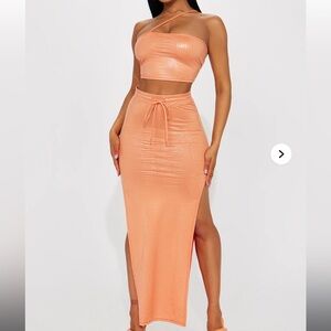 Elegant Peach Skirt